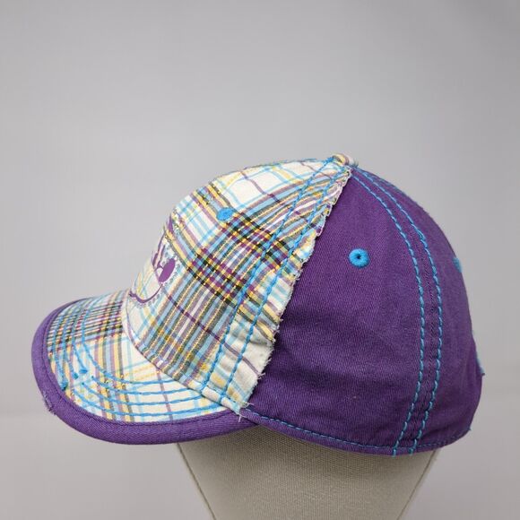 Mickey Mouse Strapback Hat Multicolor OS Adjustable Plaid Rhinestone Disney Park - Picture 3 of 9